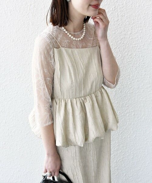 SHIPS / シップス ドレス | kaene:バルーン ペプラム ドレス（セレモニー対応可） | 詳細10