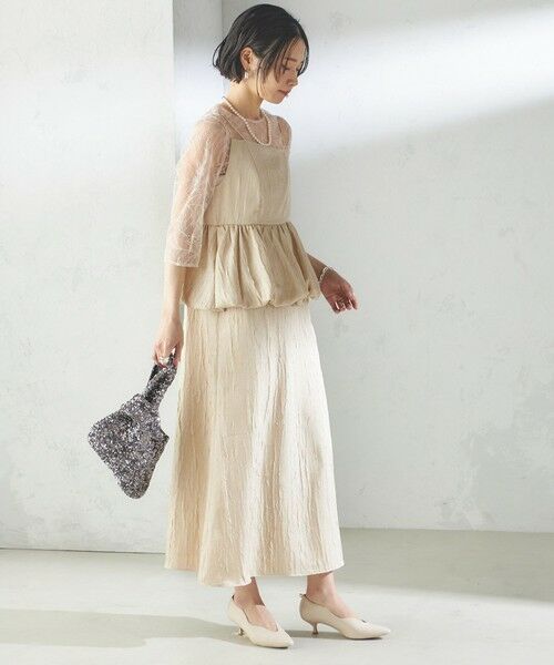 SHIPS / シップス ドレス | kaene:バルーン ペプラム ドレス（セレモニー対応可） | 詳細5