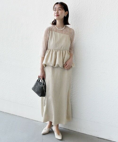 SHIPS / シップス ドレス | kaene:バルーン ペプラム ドレス（セレモニー対応可） | 詳細7