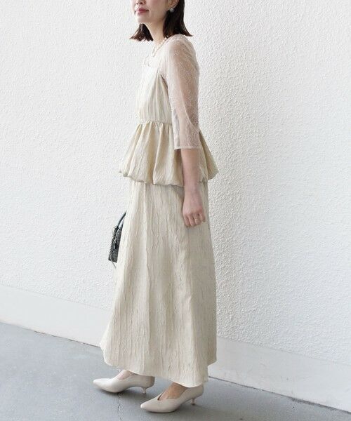 SHIPS / シップス ドレス | kaene:バルーン ペプラム ドレス（セレモニー対応可） | 詳細8