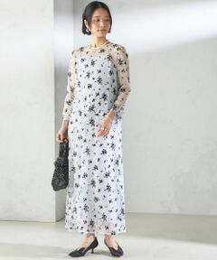 結婚式・パーティ〉kaene:フロッキー レース × サテン 2WAY