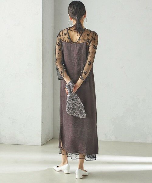結婚式・パーティ〉kaene:フロッキー レース × サテン 2WAY