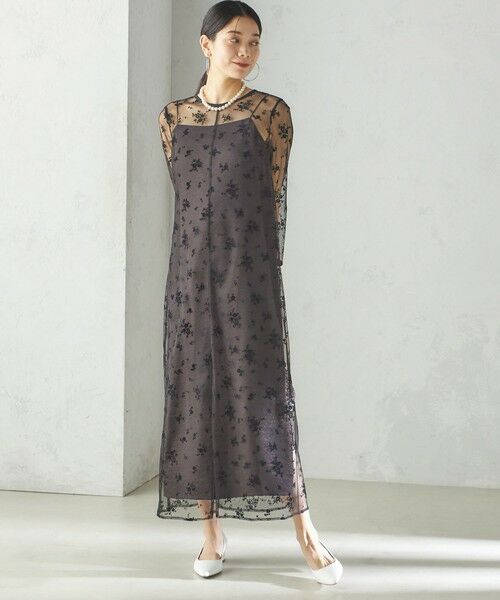 結婚式・パーティ〉kaene:フロッキー レース × サテン 2WAY