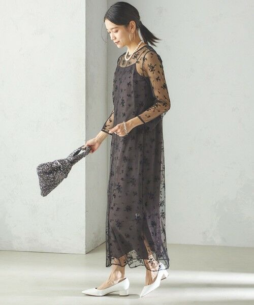 結婚式・パーティ〉kaene:フロッキー レース × サテン 2WAY