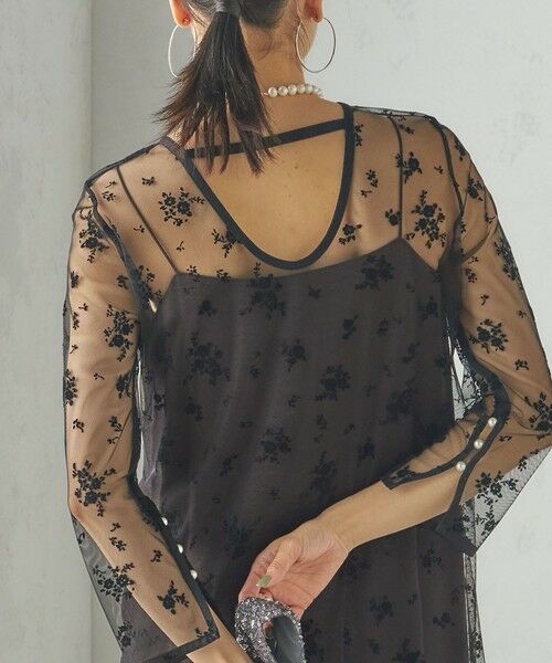 結婚式・パーティ〉kaene:フロッキー レース × サテン 2WAY