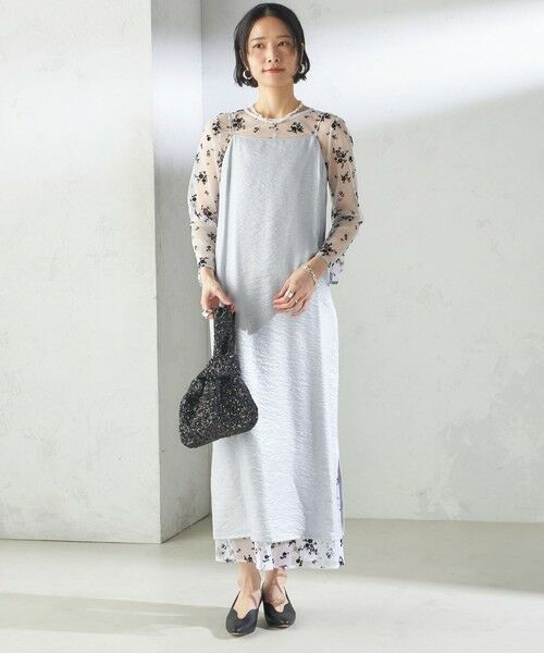 結婚式・パーティ〉kaene:フロッキー レース × サテン 2WAY