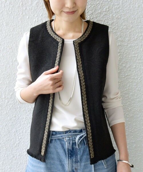 SHIPS / シップス ベスト | 【SHIPS別注】BINDU:ブレード テープ ベスト | 詳細21