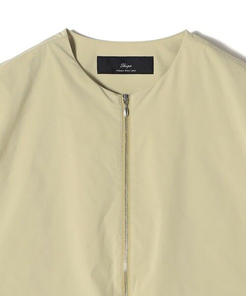 SHIPS / シップス ベスト | SHIPS Primary Navy Label:タフタ ジップアップ ジレ | 詳細5