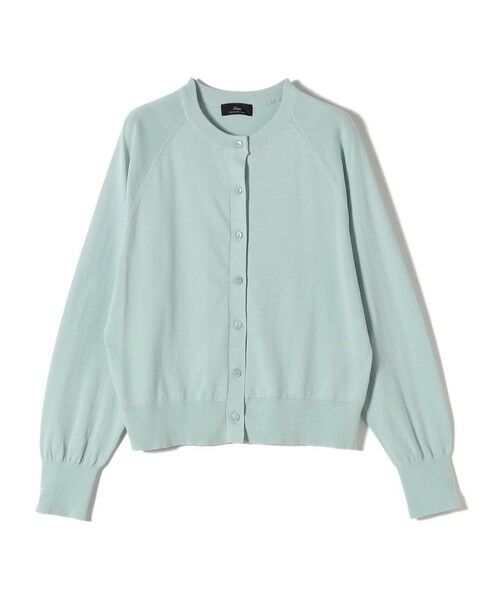 SHIPS for women/シップスウィメン SHIPS Primary Navy Label:SUVIN クルーネック カーディガン ミント 38 SHIPS for women/シップスウィメン SHIPS Primary Navy Label:SUVIN クルーネック カーディガン ミント 38
