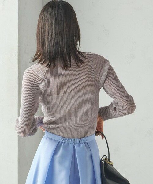 SHIPS / シップス ニット・セーター | 《予約》〈手洗い可能〉シアー リブ 長袖 ポロ ニット | 詳細23