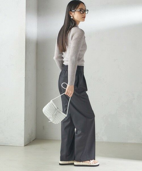 SHIPS / シップス ニット・セーター | 《予約》〈手洗い可能〉シアー リブ 長袖 ポロ ニット | 詳細5