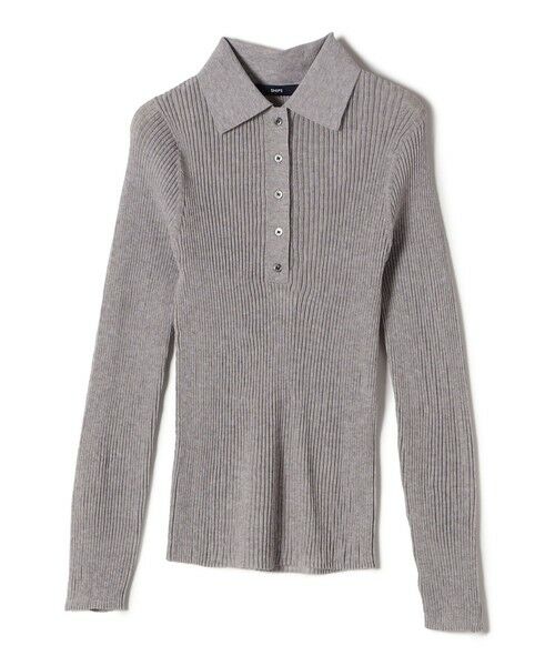 SHIPS / シップス ニット・セーター | 《予約》〈手洗い可能〉シアー リブ 長袖 ポロ ニット | 詳細26