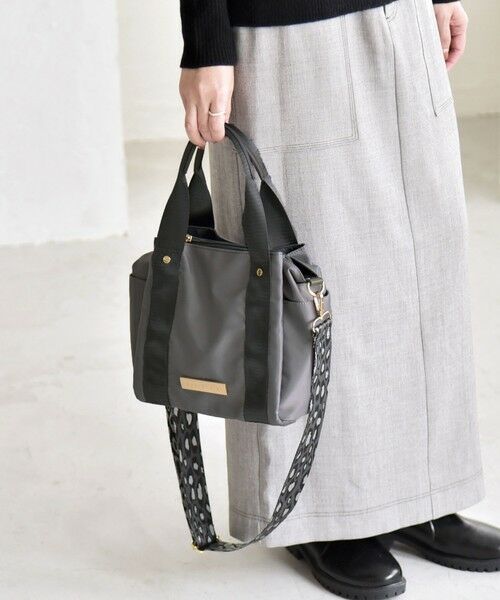 SHIPS / シップス ショルダーバッグ | quaranciel: 2way 8ポケット ライン ショルダー バッグ | 詳細5