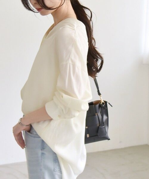 SHIPS / シップス シャツ・ブラウス | quaranciel:〈手洗い可能〉Vネック バック ギャザー ブラウス | 詳細6