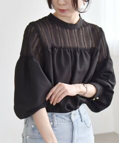 SHIPS / シップス シャツ・ブラウス | quaranciel:〈手洗い可能〉ラッセル レース フィブリル ブラウス