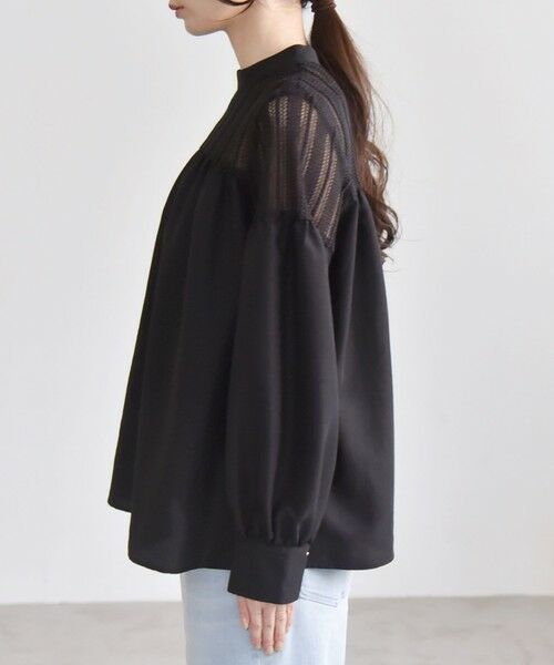 SHIPS / シップス シャツ・ブラウス | quaranciel:〈手洗い可能〉ラッセル レース フィブリル ブラウス | 詳細18