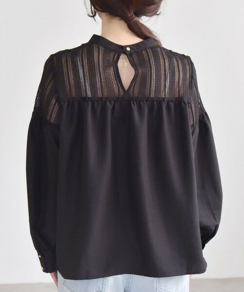 SHIPS / シップス シャツ・ブラウス | quaranciel:〈手洗い可能〉ラッセル レース フィブリル ブラウス | 詳細19