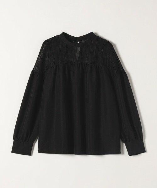 SHIPS / シップス シャツ・ブラウス | 《一部追加予約》quaranciel:〈手洗い可能〉ラッセル レース フィブリル ブラウス | 詳細17