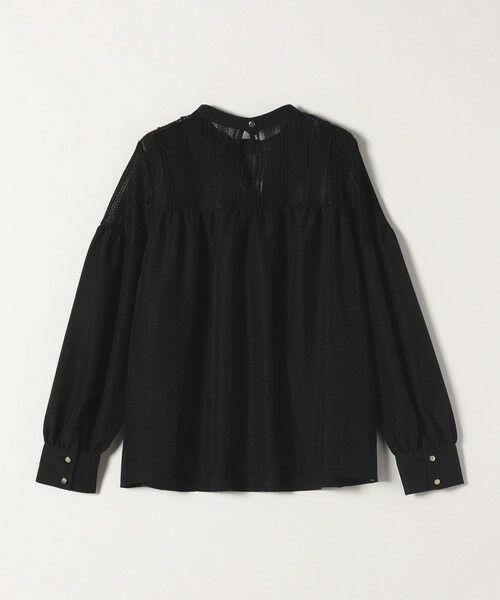 SHIPS / シップス シャツ・ブラウス | 《一部追加予約》quaranciel:〈手洗い可能〉ラッセル レース フィブリル ブラウス | 詳細18