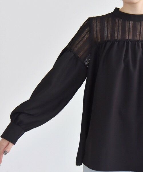 SHIPS / シップス シャツ・ブラウス | quaranciel:〈手洗い可能〉ラッセル レース フィブリル ブラウス | 詳細28