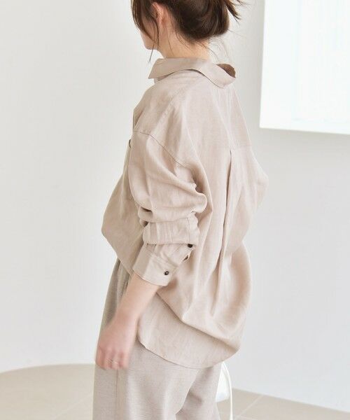 SHIPS / シップス シャツ・ブラウス | quaranciel:〈洗濯機可能〉リネン ミックス レギュラーカラー ポケット オーバー シャツ | 詳細10