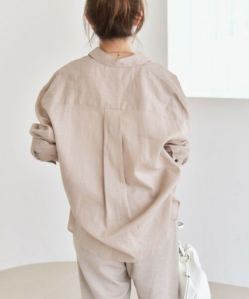 SHIPS / シップス シャツ・ブラウス | quaranciel:〈洗濯機可能〉リネン ミックス レギュラーカラー ポケット オーバー シャツ | 詳細11