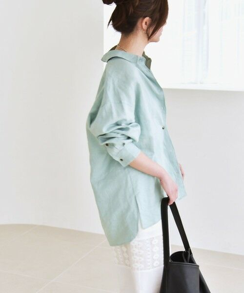 SHIPS / シップス シャツ・ブラウス | quaranciel:〈洗濯機可能〉リネン ミックス レギュラーカラー ポケット オーバー シャツ | 詳細26