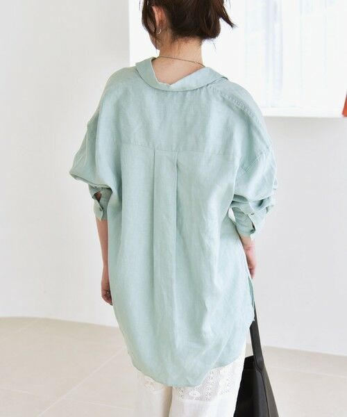 SHIPS / シップス シャツ・ブラウス | quaranciel:〈洗濯機可能〉リネン ミックス レギュラーカラー ポケット オーバー シャツ | 詳細27
