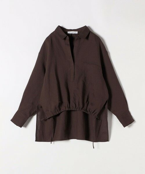 SHIPS / シップス シャツ・ブラウス | quaranciel :〈洗濯機可能〉ラミー ギャザー スキッパー プルオーバー シャツ | 詳細21