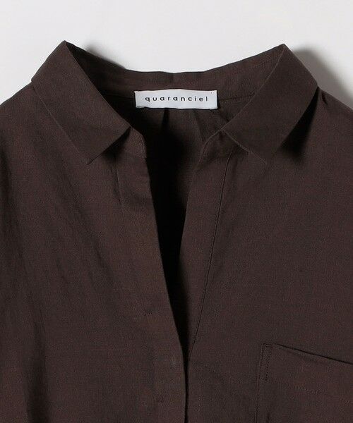 SHIPS / シップス シャツ・ブラウス | quaranciel :〈洗濯機可能〉ラミー ギャザー スキッパー プルオーバー シャツ | 詳細23