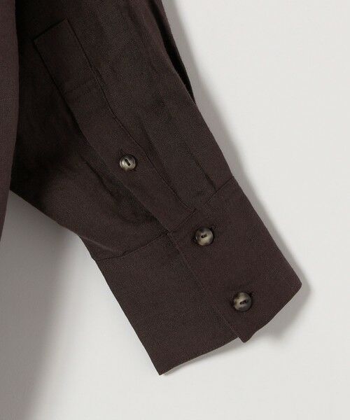 SHIPS / シップス シャツ・ブラウス | quaranciel :〈洗濯機可能〉ラミー ギャザー スキッパー プルオーバー シャツ | 詳細24