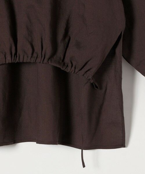 SHIPS / シップス シャツ・ブラウス | quaranciel :〈洗濯機可能〉ラミー ギャザー スキッパー プルオーバー シャツ | 詳細25