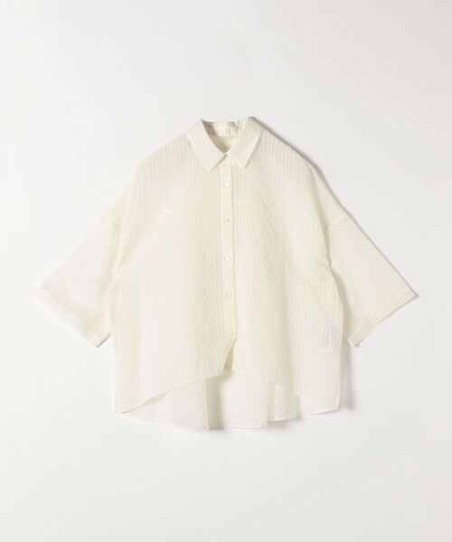 SHIPS / シップス シャツ・ブラウス | quaranciel:〈手洗い可能〉シアー ストライプ ボーダー ビッグ シャツ | 詳細8
