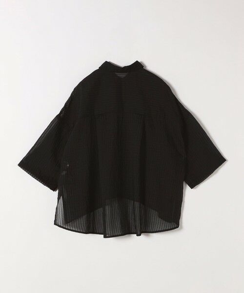 SHIPS / シップス シャツ・ブラウス | quaranciel:〈手洗い可能〉シアー ストライプ ボーダー ビッグ シャツ | 詳細20