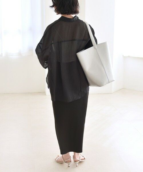 SHIPS / シップス シャツ・ブラウス | quaranciel:〈手洗い可能〉シアー ストライプ ボーダー ビッグ シャツ | 詳細11