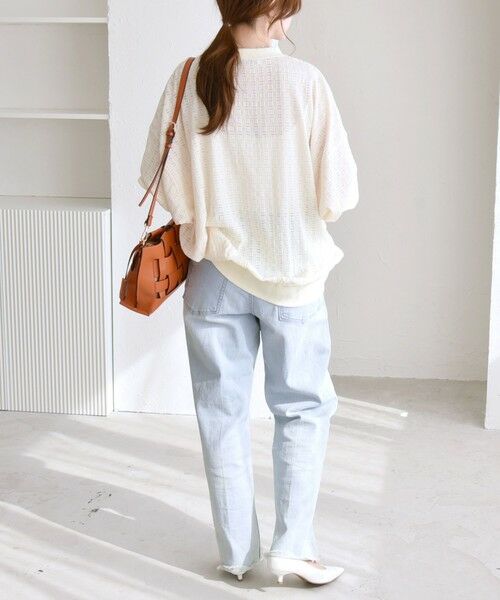 SHIPS / シップス Tシャツ | quaranciel:〈洗濯機可能〉ウィービング ジャカード コクーン プルオーバー | 詳細2