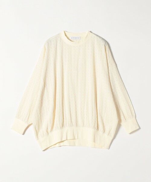 SHIPS / シップス Tシャツ | quaranciel:〈洗濯機可能〉ウィービング ジャカード コクーン プルオーバー | 詳細9