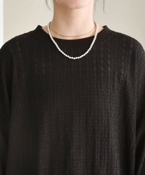 SHIPS / シップス Tシャツ | quaranciel:〈洗濯機可能〉ウィービング ジャカード コクーン プルオーバー | 詳細22