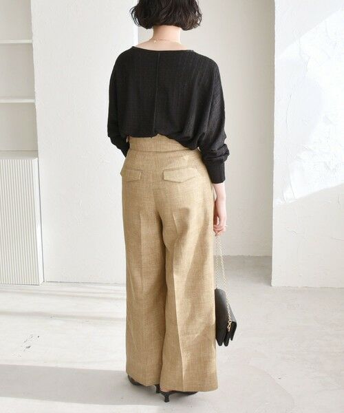 SHIPS / シップス Tシャツ | quaranciel:〈洗濯機可能〉ウィービング ジャカード ドルマン プルオーバー | 詳細12