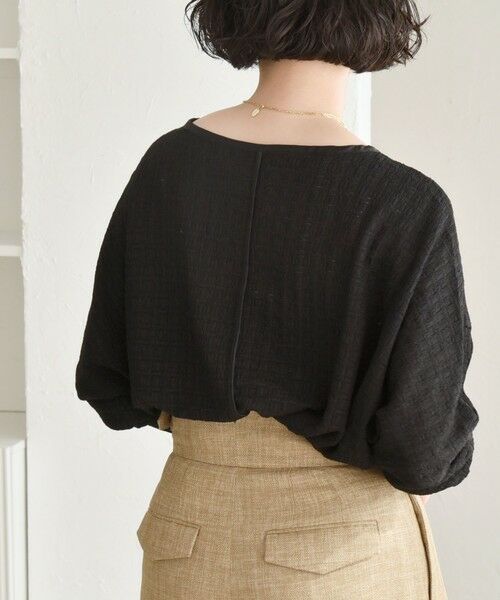 SHIPS / シップス Tシャツ | quaranciel:〈洗濯機可能〉ウィービング ジャカード ドルマン プルオーバー | 詳細19