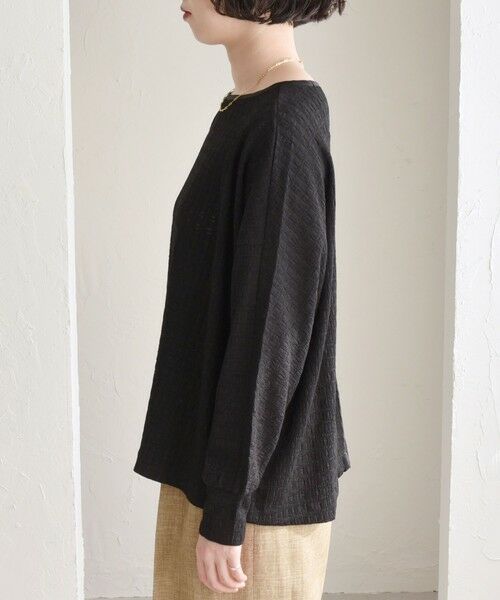 SHIPS / シップス Tシャツ | quaranciel:〈洗濯機可能〉ウィービング ジャカード ドルマン プルオーバー | 詳細21