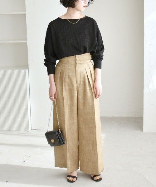 SHIPS / シップス Tシャツ | quaranciel:〈洗濯機可能〉ウィービング ジャカード ドルマン プルオーバー | 詳細11