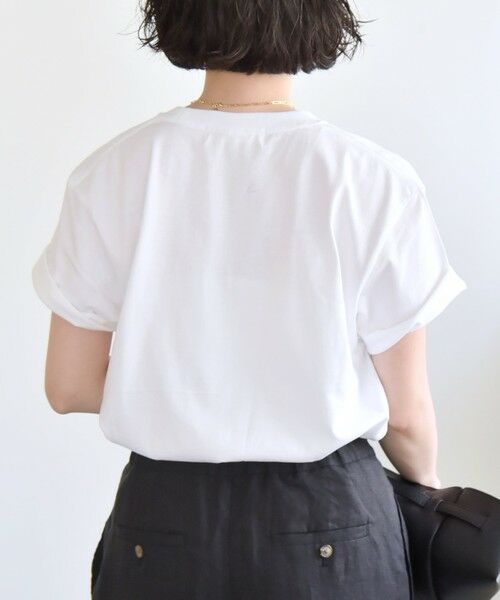 SHIPS / シップス Tシャツ | ANGE IN DISGUISE:〈手洗い可能〉コットン フォト & ロゴ TEE | 詳細6