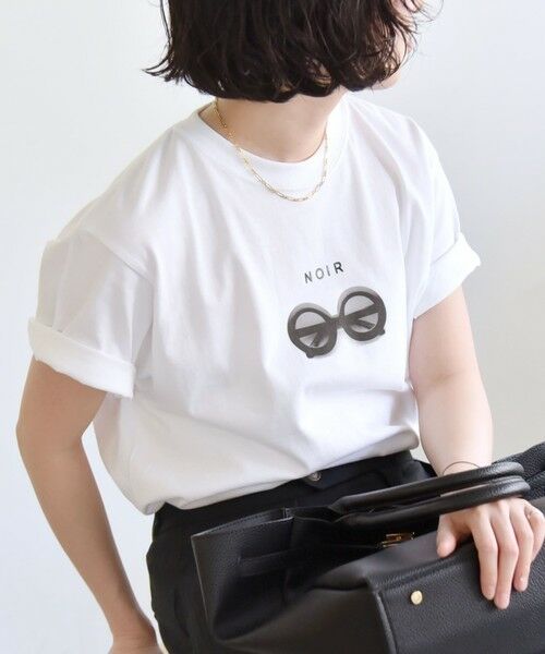 SHIPS for women/シップスウィメン 《一部追加予約》ANGE IN DISGUISE:〈手洗い可能〉コットン フォト&ロゴ TEE ホワイト系1 ONE SIZE SHIPS for women/シップスウィメン 《一部追加予約》ANGE IN DISGUISE:〈手洗い可能〉コットン フォト&ロゴ TEE ホワイト系1 ONE SIZE