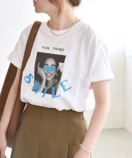 SHIPS / シップス Tシャツ | ANGE IN DISGUISE:〈手洗い可能〉コットン フォト & ロゴ TEE | 詳細19