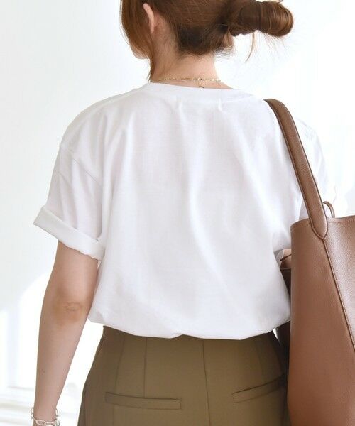 SHIPS / シップス Tシャツ | ANGE IN DISGUISE:〈手洗い可能〉コットン フォト & ロゴ TEE | 詳細20