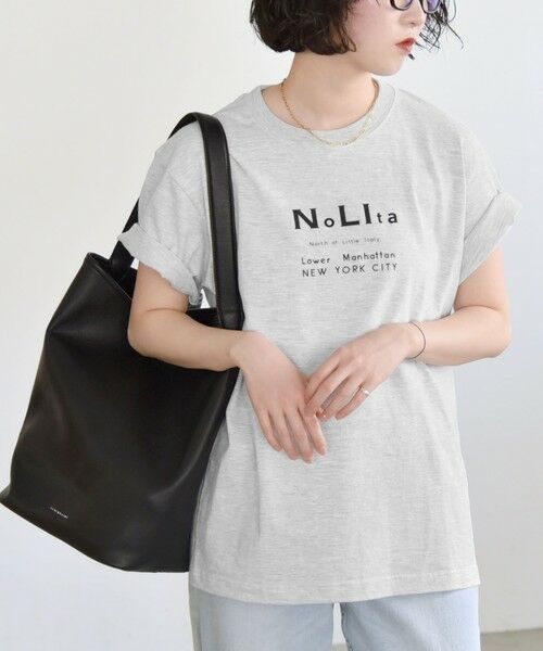 SHIPS / シップス Tシャツ | ANGE IN DISGUISE:〈手洗い可能〉コットン Nolita ロゴ TEE | 詳細4