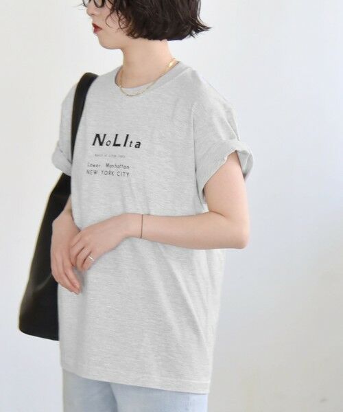 SHIPS / シップス Tシャツ | ANGE IN DISGUISE:〈手洗い可能〉コットン Nolita ロゴ TEE | 詳細5