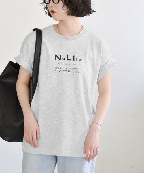 SHIPS / シップス Tシャツ | ANGE IN DISGUISE:〈手洗い可能〉コットン Nolita ロゴ TEE | 詳細6