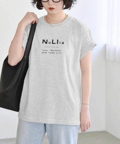 SHIPS / シップス Tシャツ | ANGE IN DISGUISE:〈手洗い可能〉コットン Nolita ロゴ TEE | 詳細7